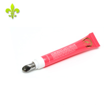 15g pink one color screen printing cosmetic custom liquid lipstick tube